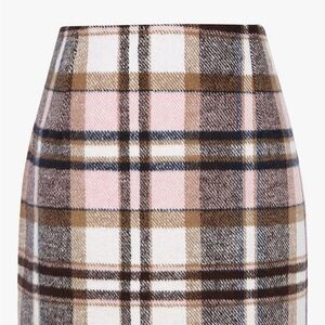 Plaid High-Waisted Skirt